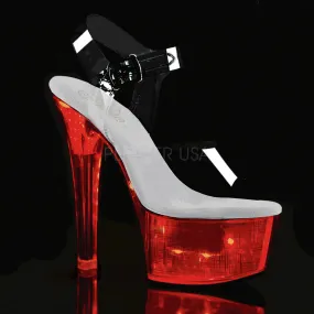 SS-FLASHDANCE-608CH Platform Sandal | Clear Vinyl