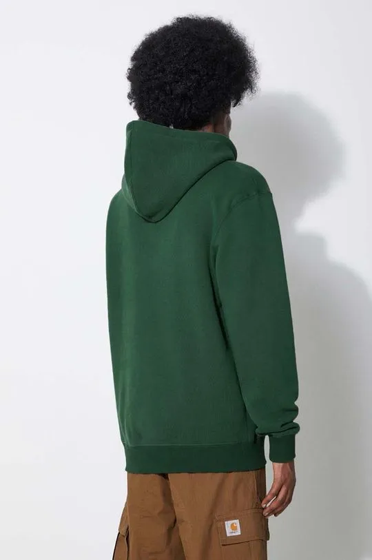 Stan Ray cotton sweatshirt Ray-Bow Hood men's green color hooded SS2405213