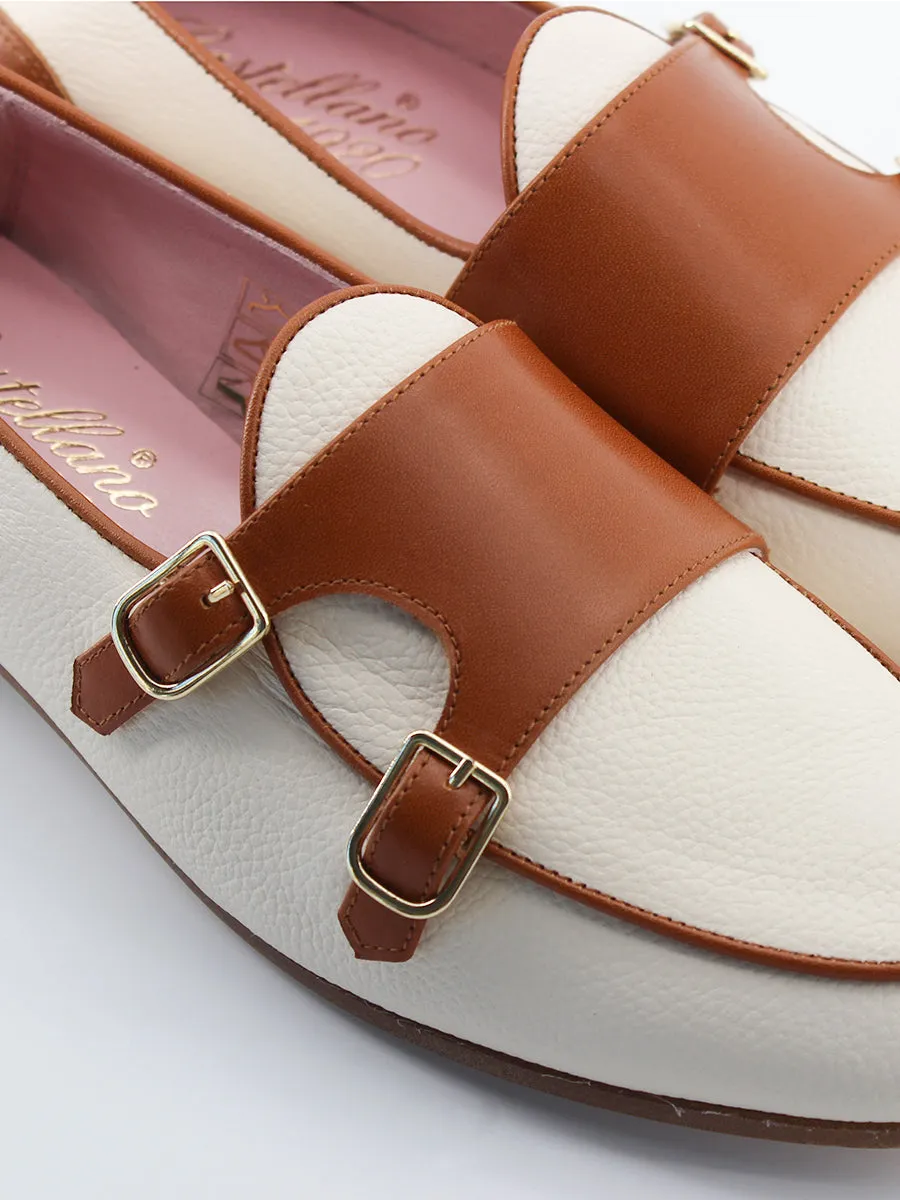 Stressa double buckle loafers.