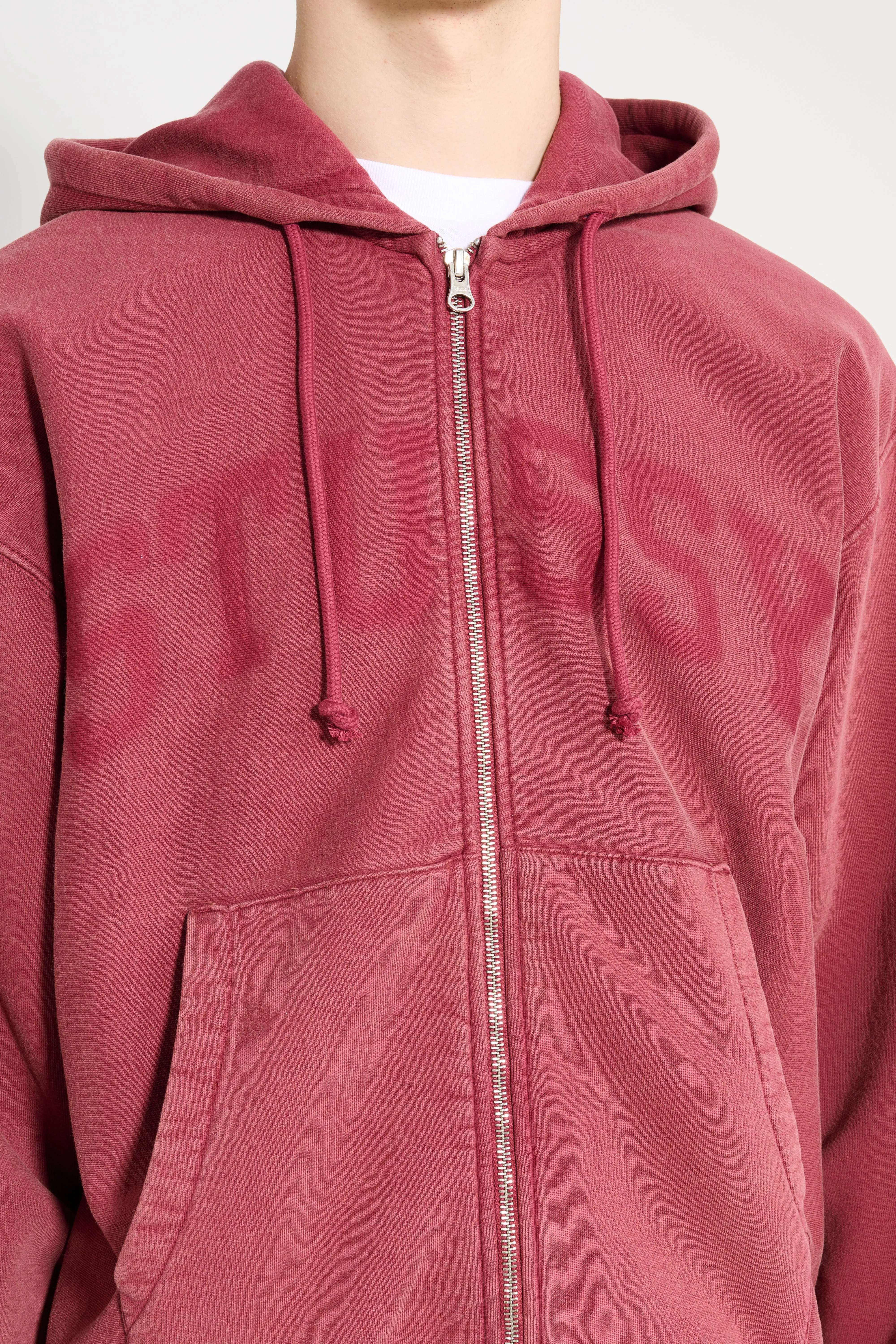 Stüssy Faded Graphic Zip Hood Burgundy