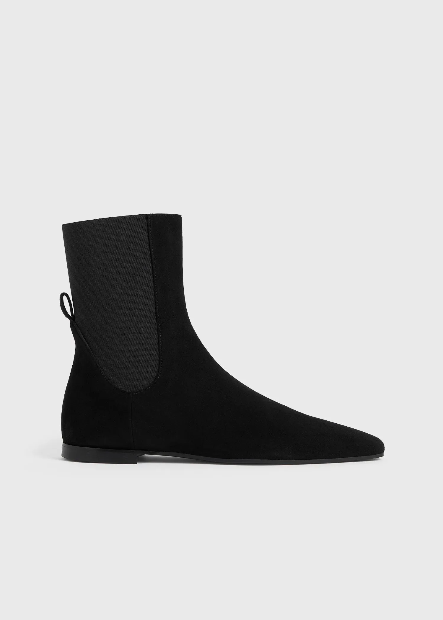 Suede Chelsea boots black