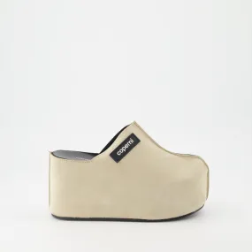 Suede Platform Mules