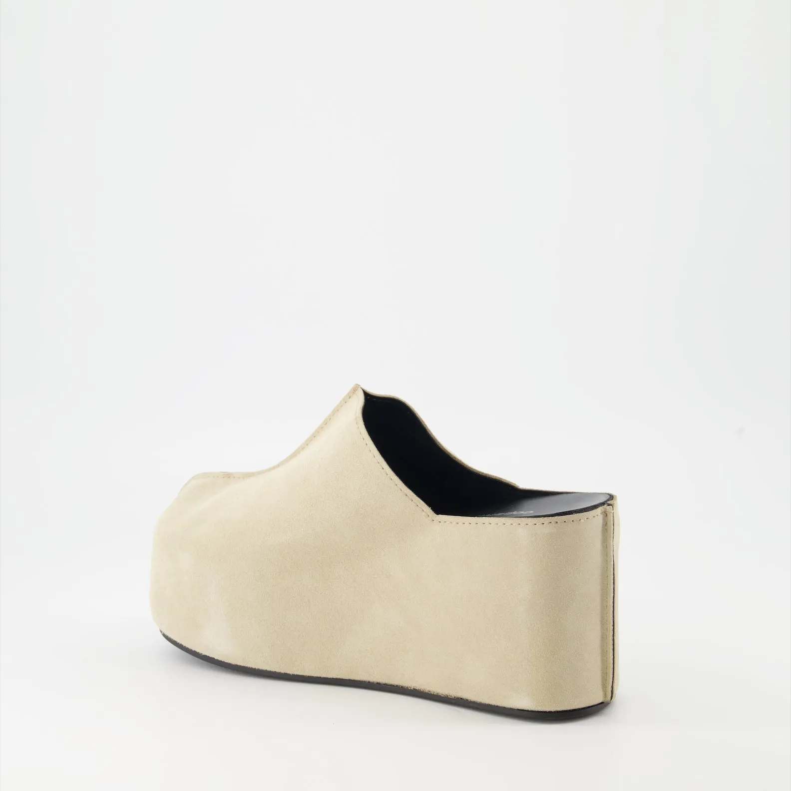 Suede Platform Mules