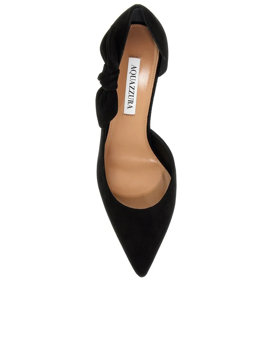 Suede Very Bow Tie Pumps