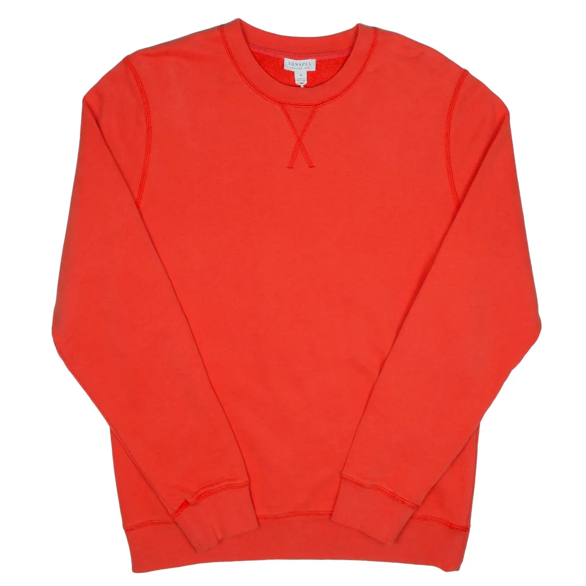 Sunspel Loopback Sweatshirt Booth Red