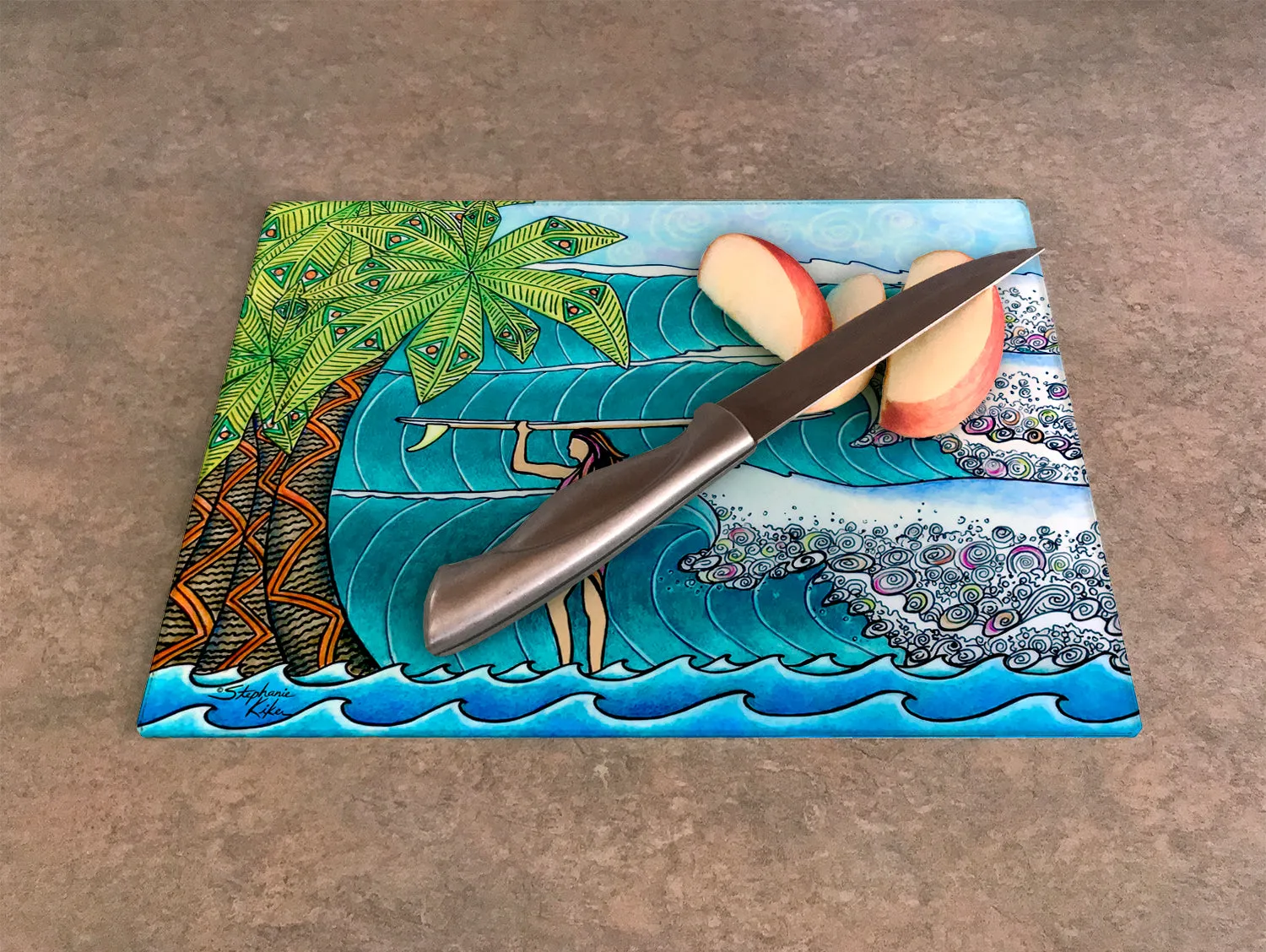 Surfer Girl Cutting Board