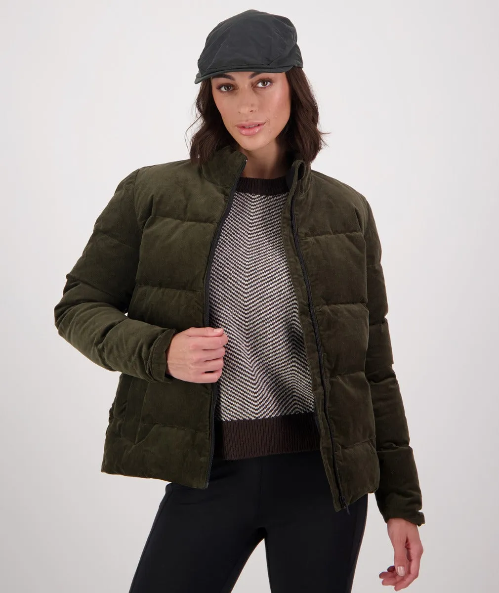 Swanndri Women's Corduroy Insulated Jacket - Olive