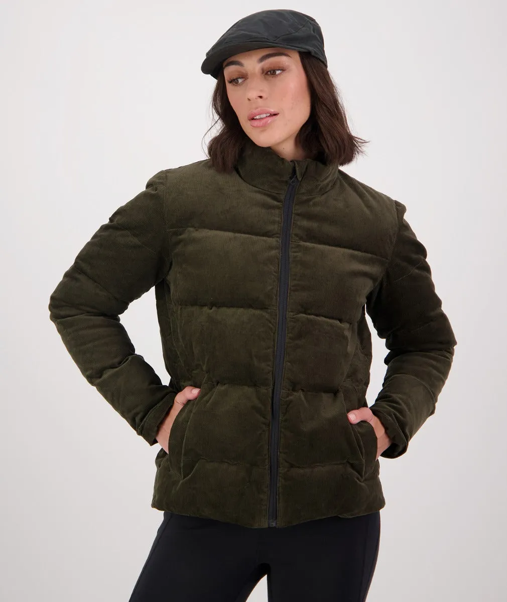 Swanndri Women's Corduroy Insulated Jacket - Olive