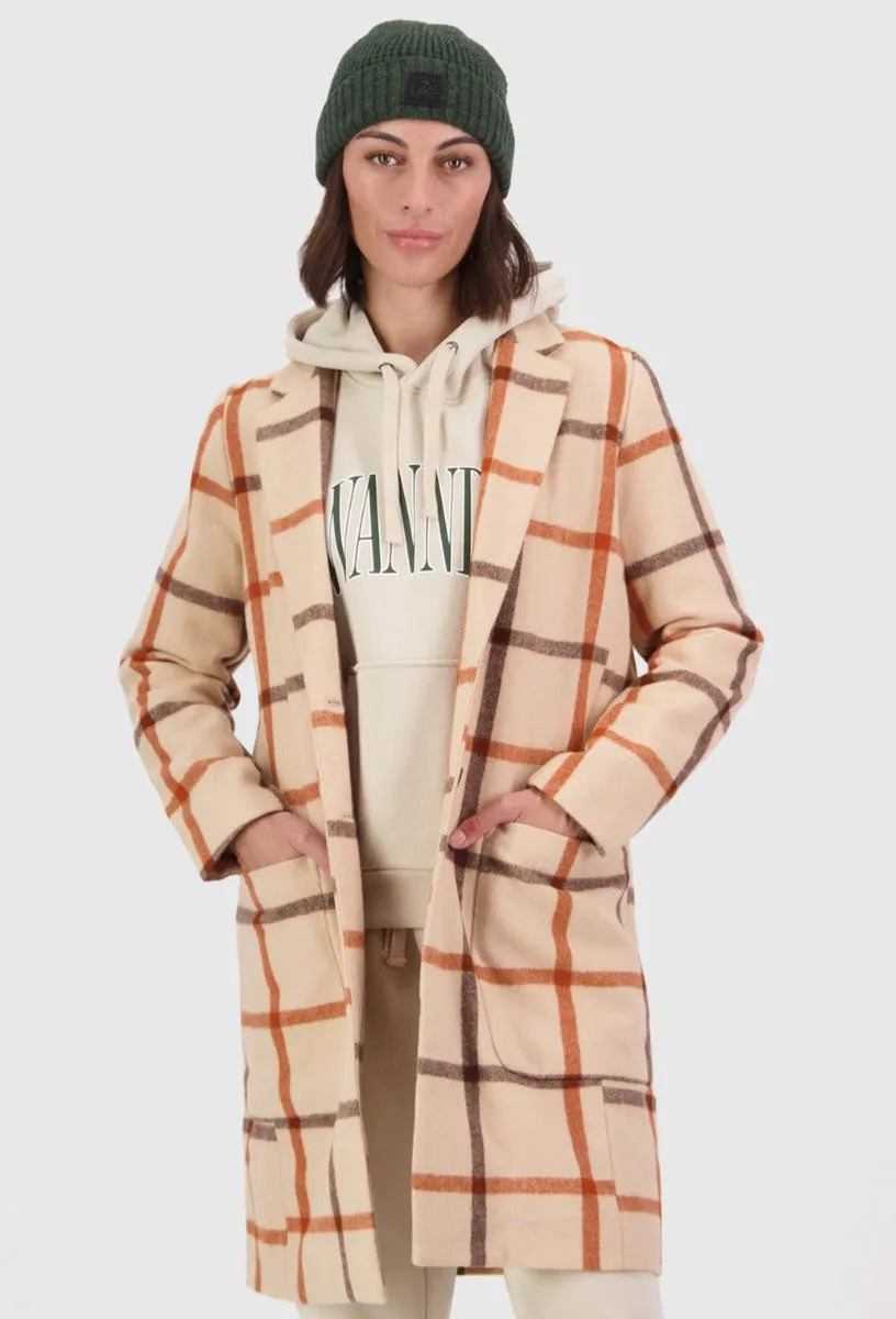 Swanndri Women's Monarch Wool Car Coat - Vintage Check | Buy Now.