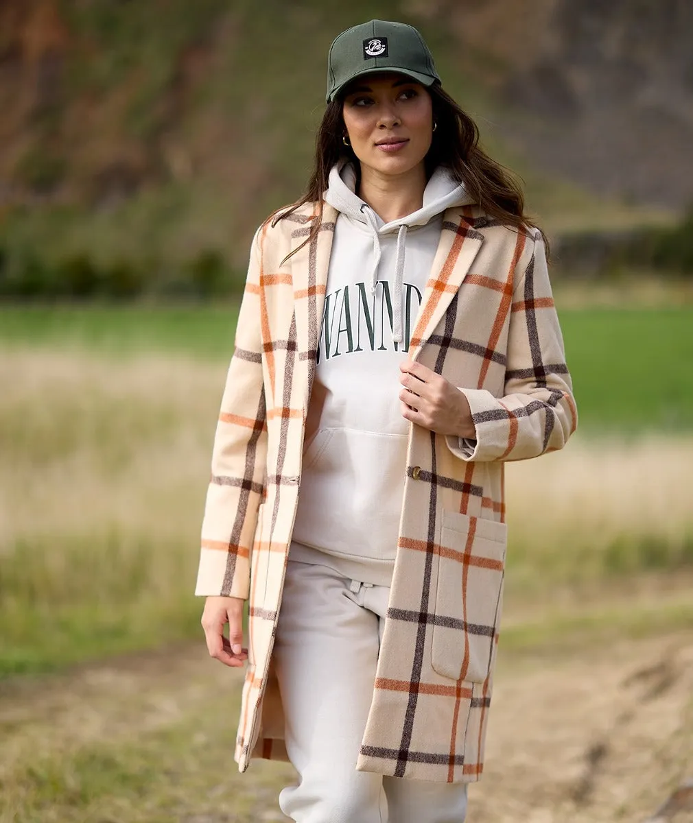 Swanndri Women's Monarch Wool Car Coat - Vintage Check | Buy Now.