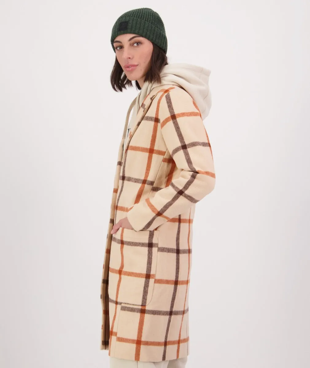 Swanndri Women's Monarch Wool Car Coat - Vintage Check | Buy Now.