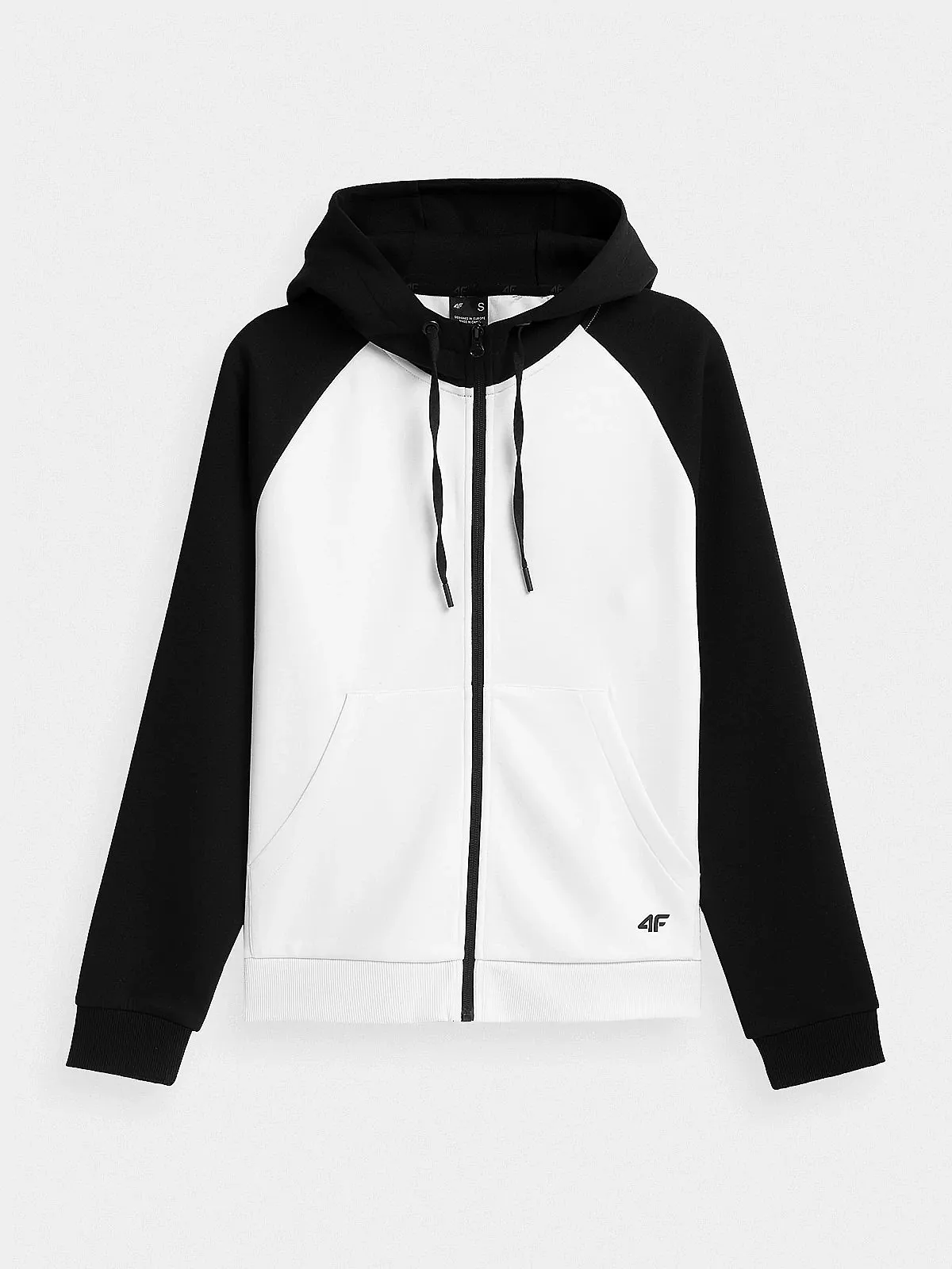 sweatshirt 4F H4Z21-BLD020 Zip - 10S/White - women´s