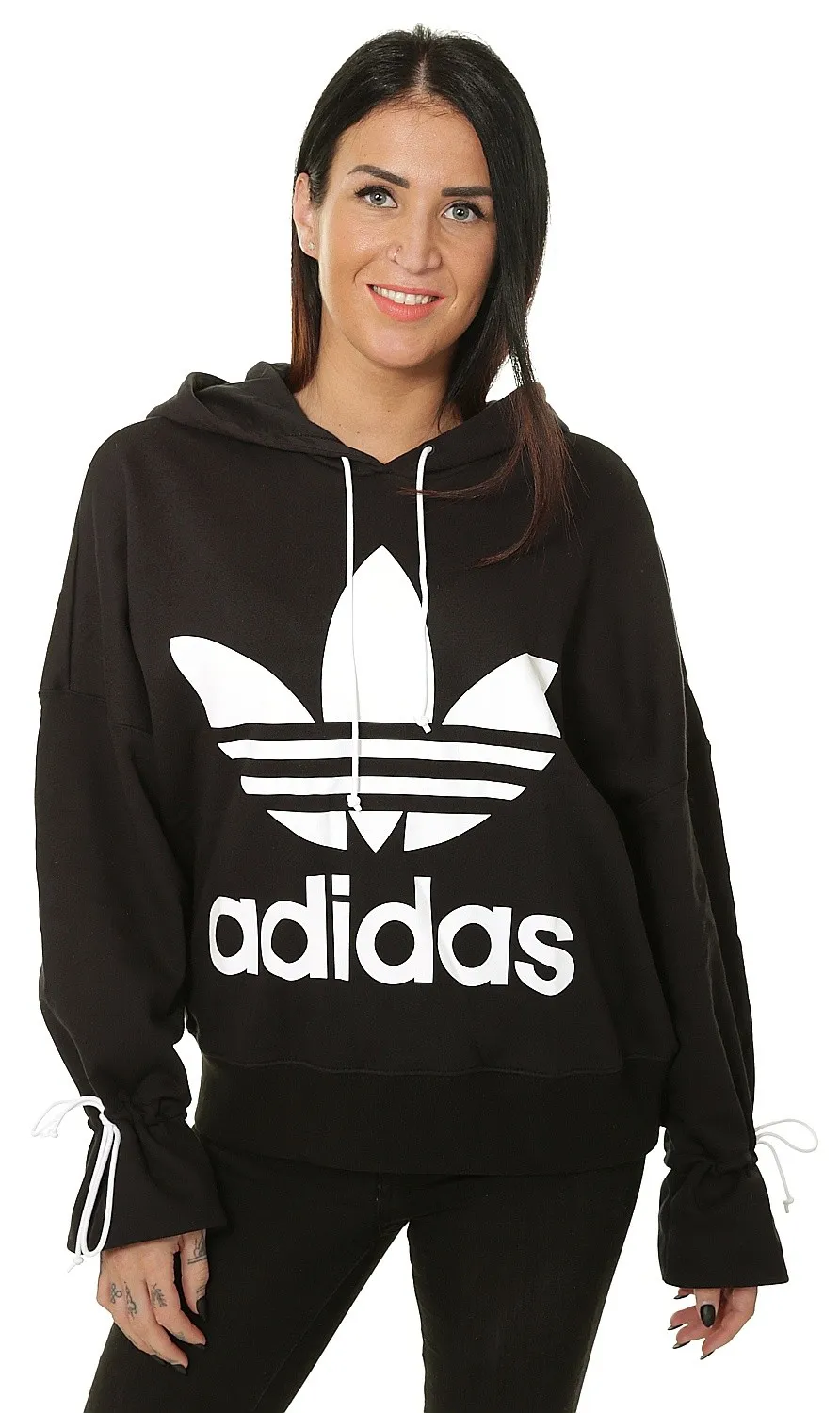 sweatshirt adidas Originals Hoodie 19/20 - Black - women´s