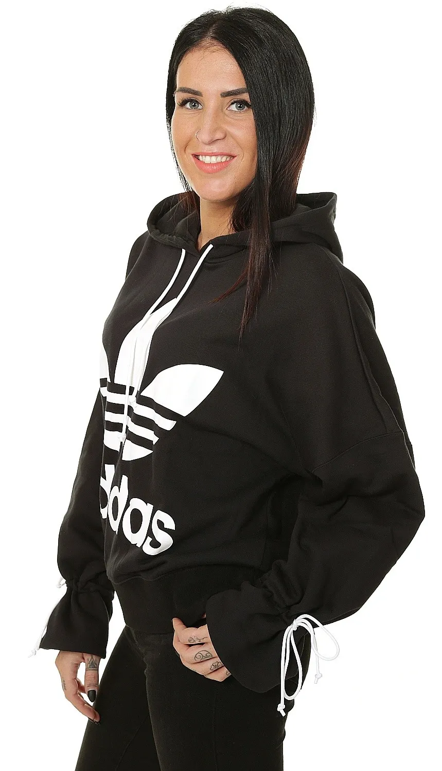 sweatshirt adidas Originals Hoodie 19/20 - Black - women´s