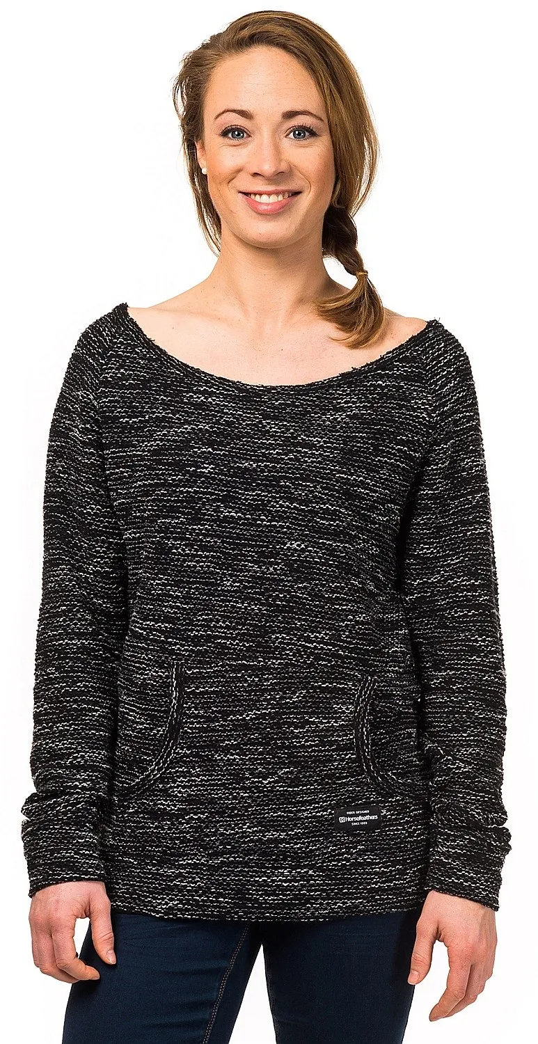 sweatshirt Horsefeathers Leah - Black Curl