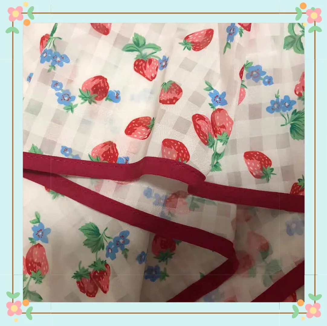 Dolly Mini Dress in Sweet StrawBerry Kawaii