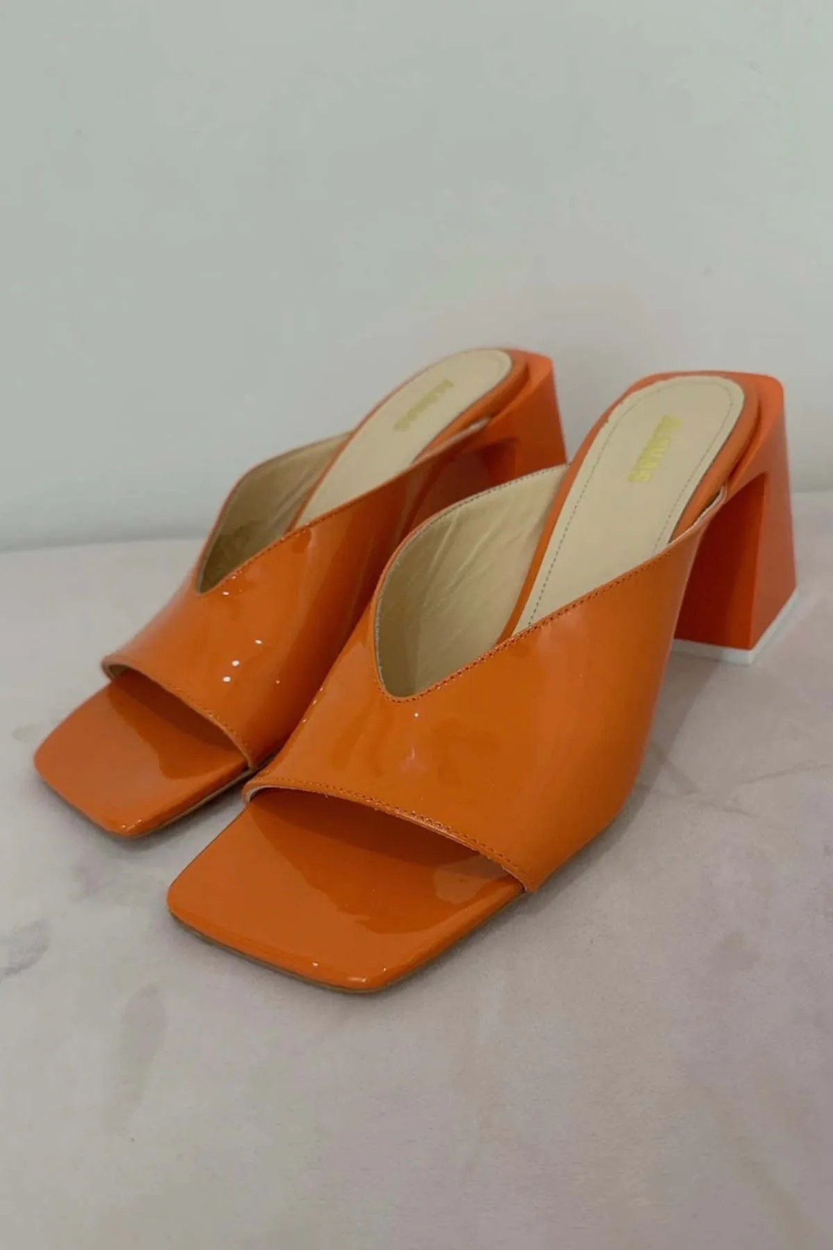 Orange Tasha Mules