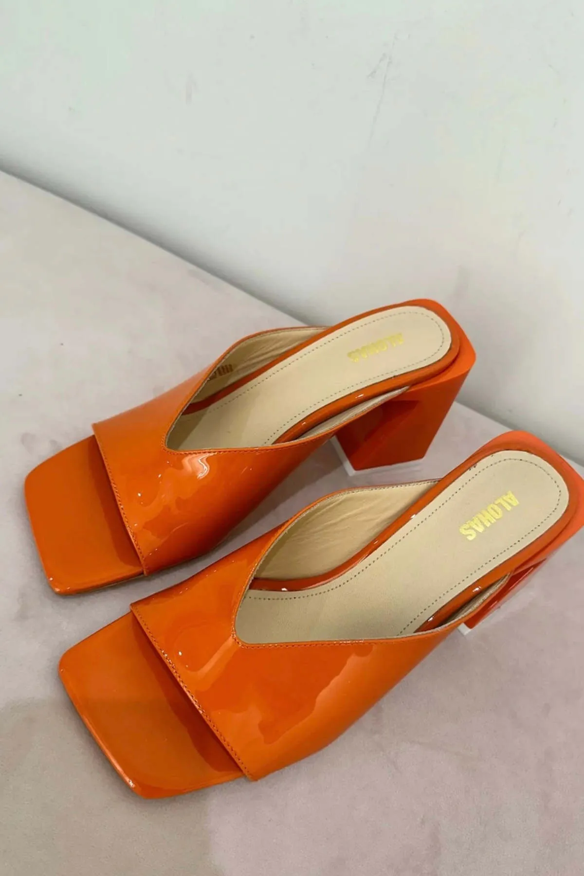 Orange Tasha Mules