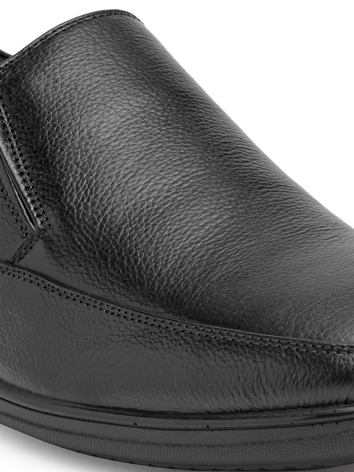 Teakwood Genuine Leather Tan Slip-On Shoes