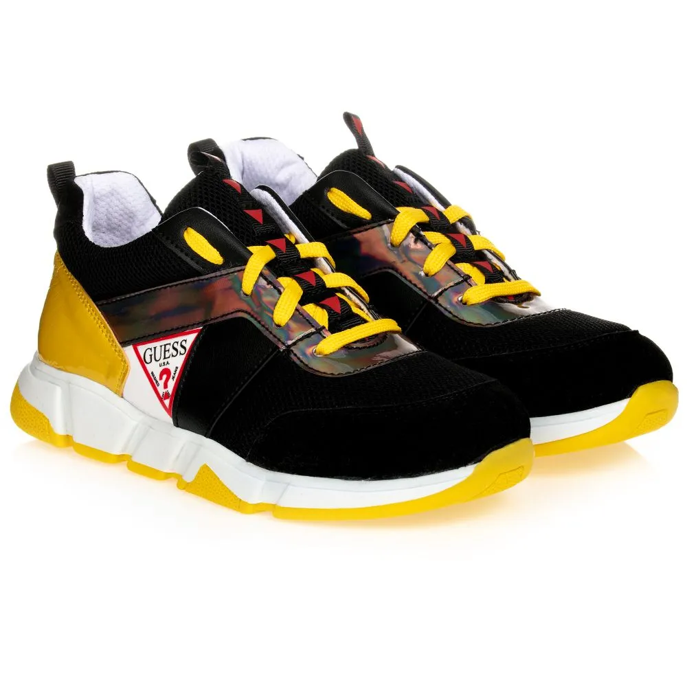 Teen Black & Yellow Trainers