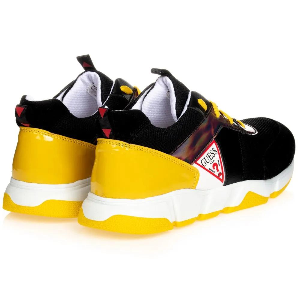 Teen Black & Yellow Trainers