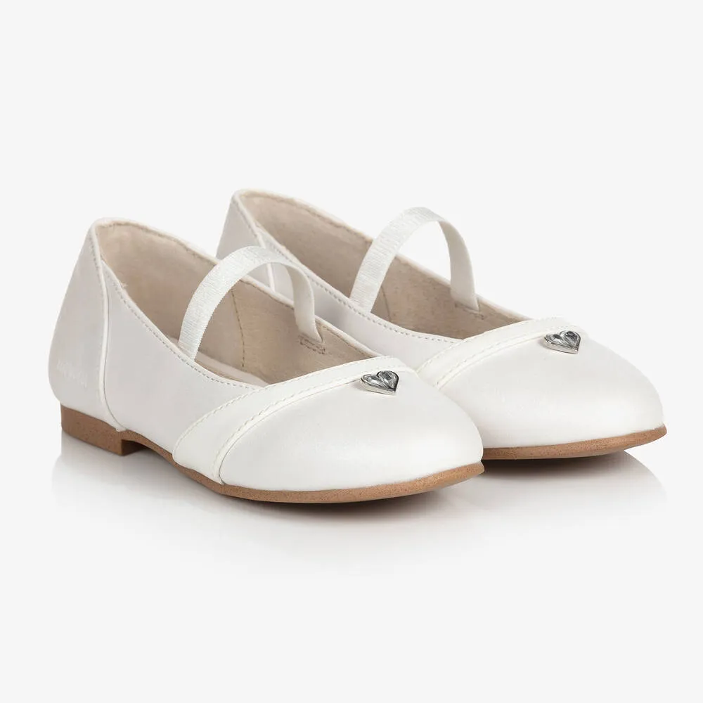 Teen Girls White Pumps