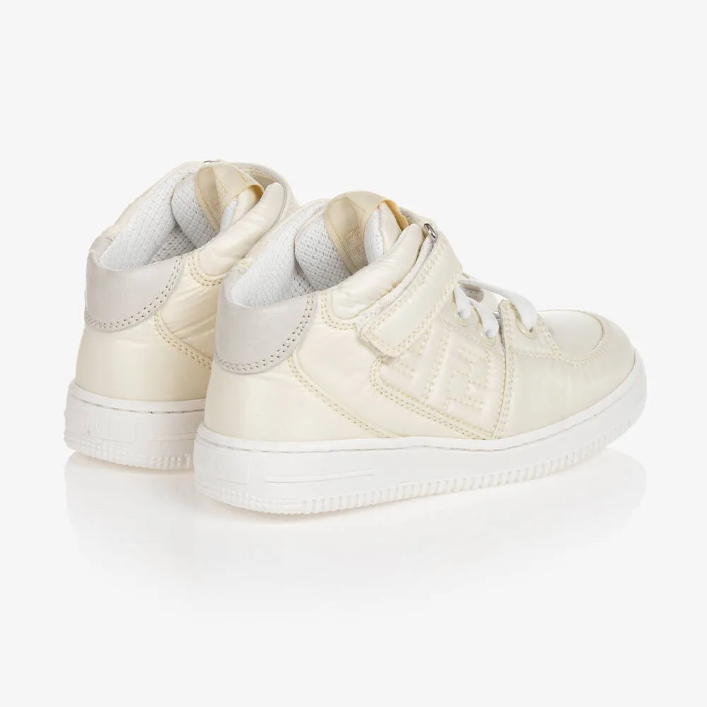 Teen Ivory High-Top Trainers