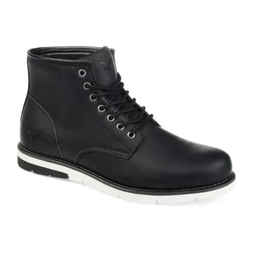 Territory Mens Axel Flat Heel Lace-Up Boots