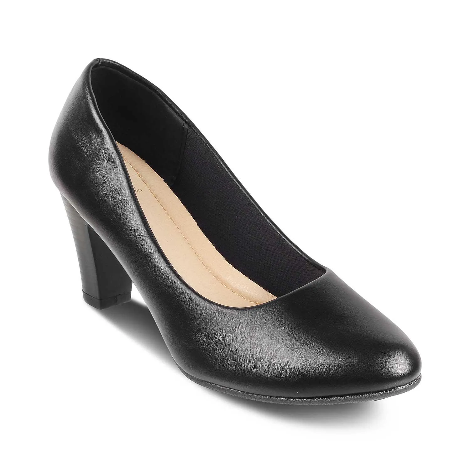 The Bignani-2 Black Women's Dress Heel Pumps Tresmode