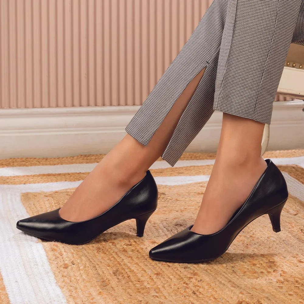 The Creet Black Women's Dress Pumps Tresmode