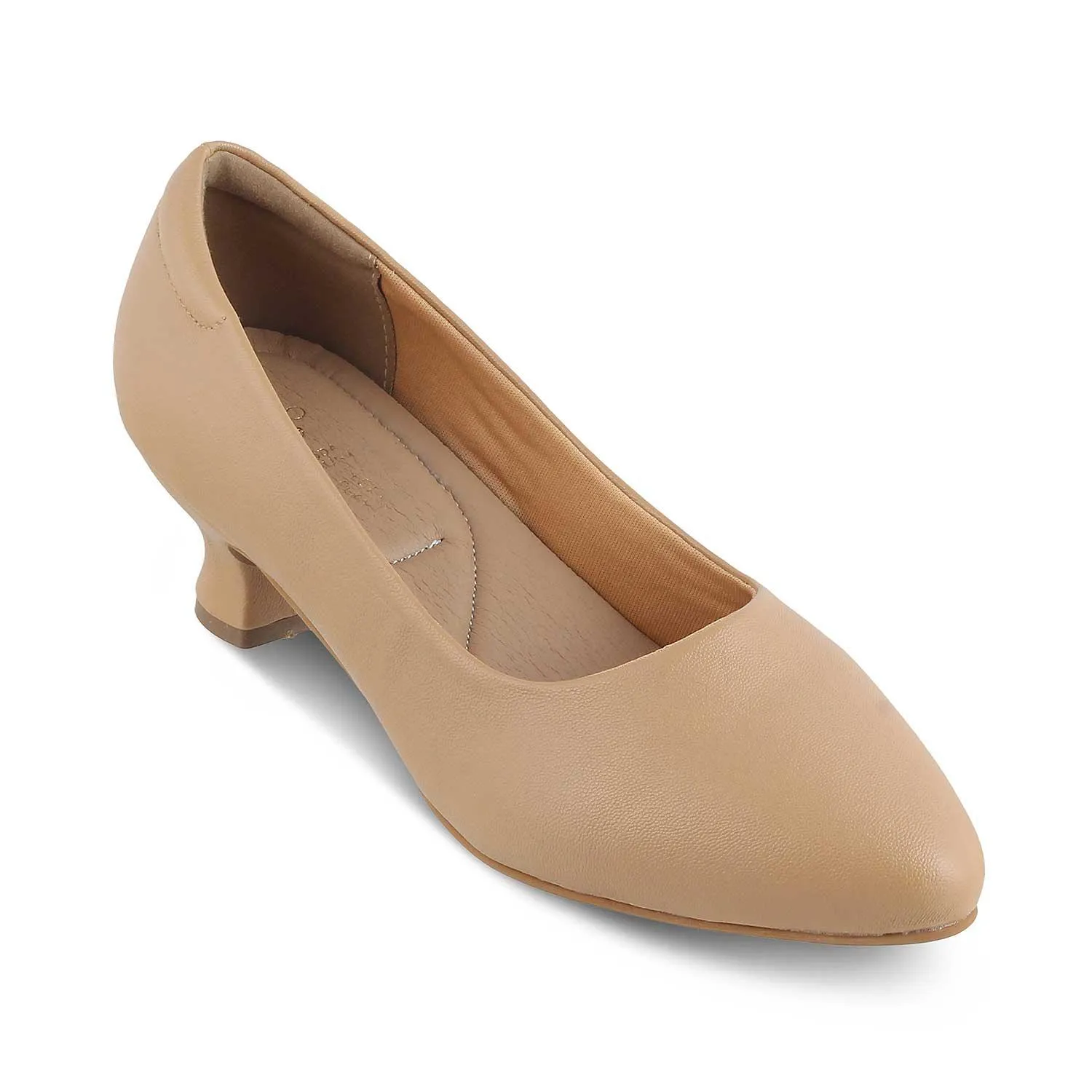 The Kitty Beige Women's Dress Pumps Tresmode