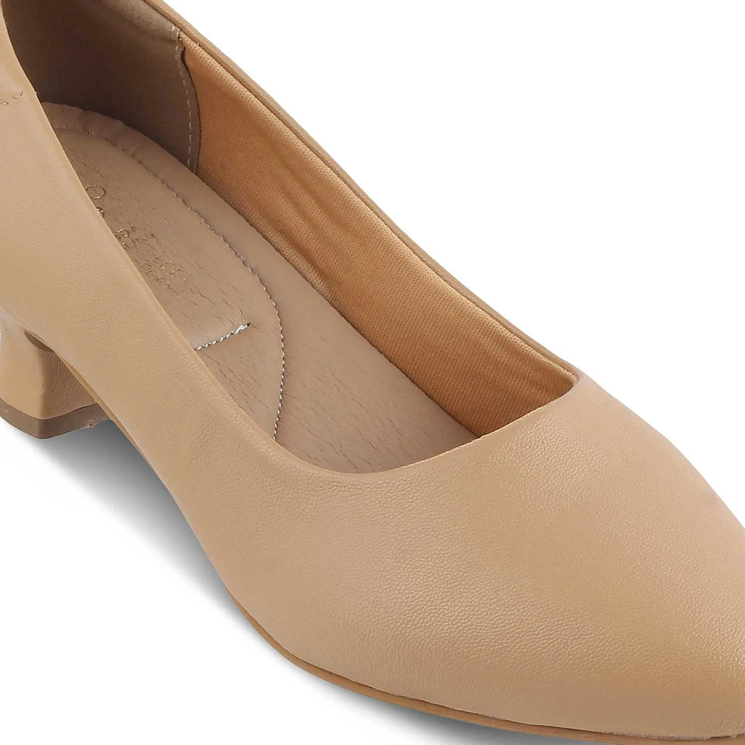 The Kitty Beige Women's Dress Pumps Tresmode