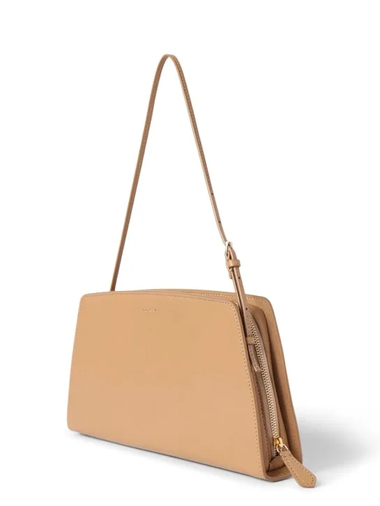 The Row   Dalia shiny kid leather shoulder bag 