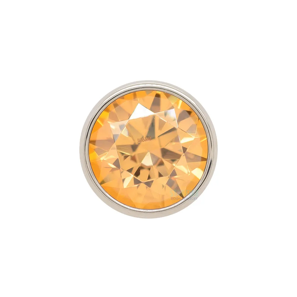 threadless: 5mm Bezel-Set Brilliant-Cut Gem End