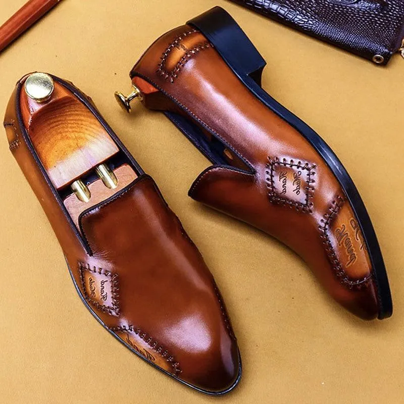 Tomasso Leather Loafer Shoes For Men