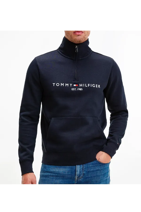 Tommy Hilfiger Quarter Zip Navy Sweatshirt