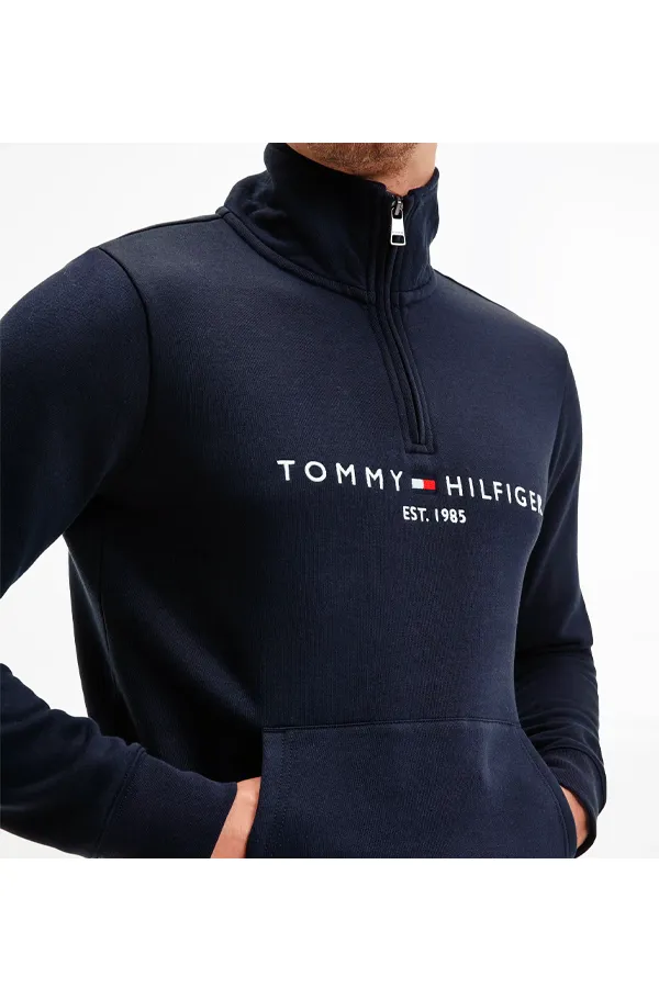 Tommy Hilfiger Quarter Zip Navy Sweatshirt