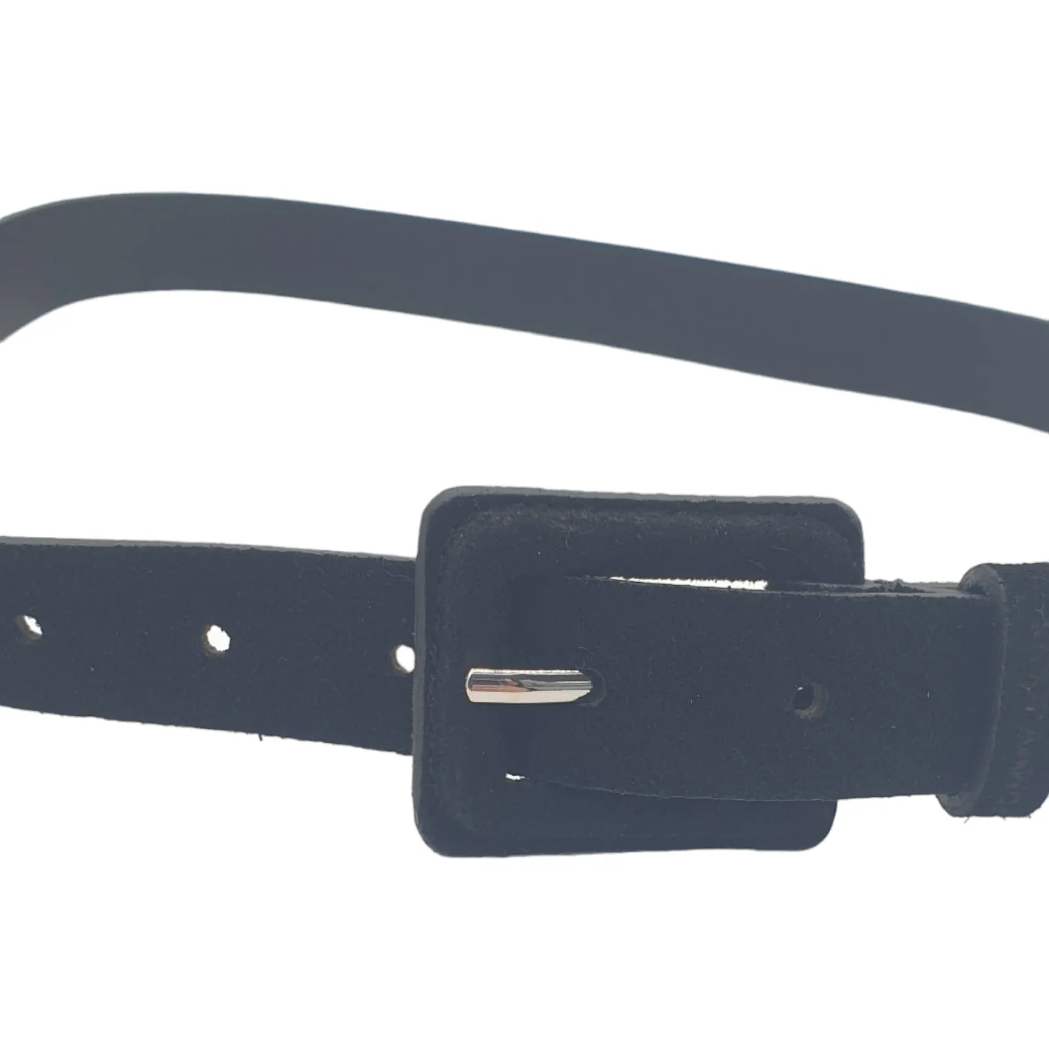 Tommy Jeans Black Suede Belt