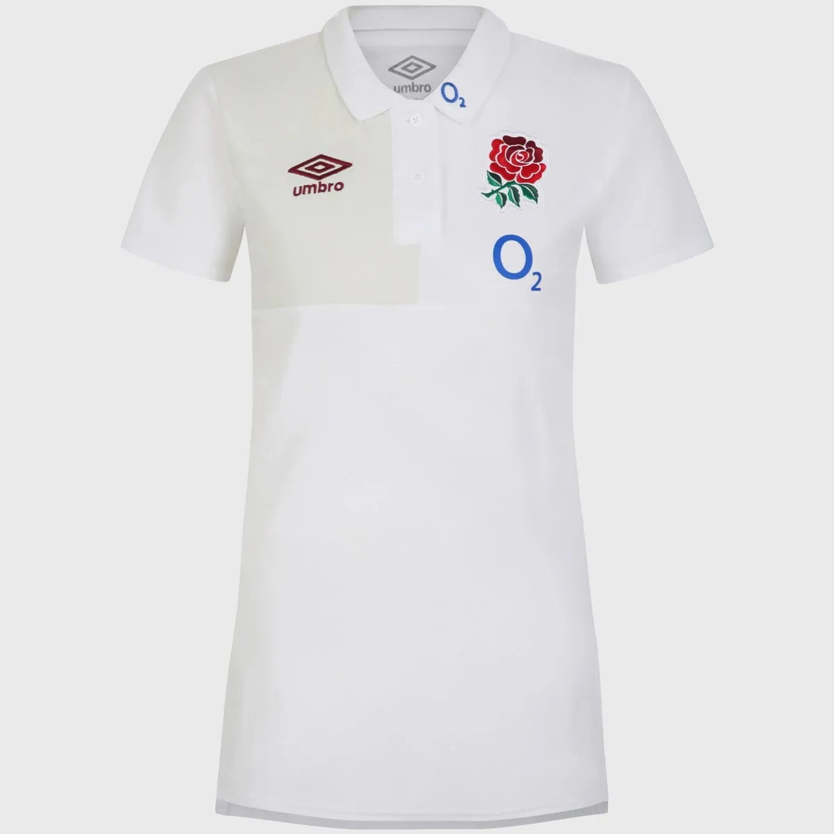 Umbro England Rugby Women's Polo Shirt White