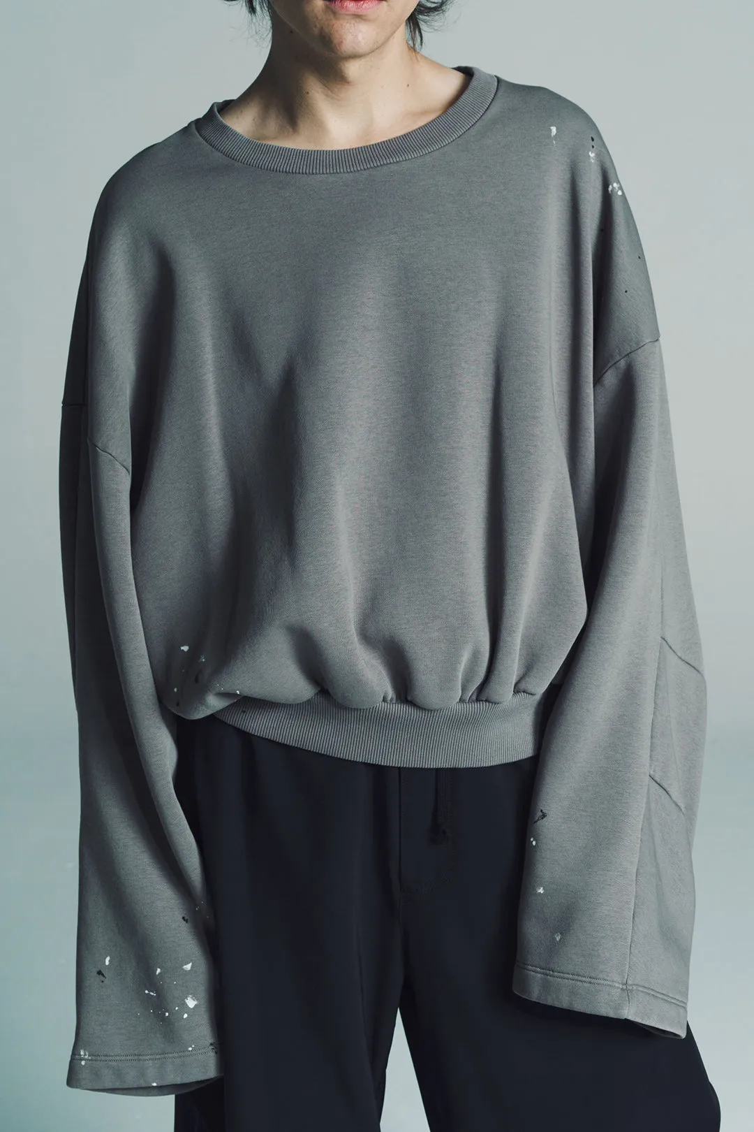 Unbrushed Cropped Sweatshirt