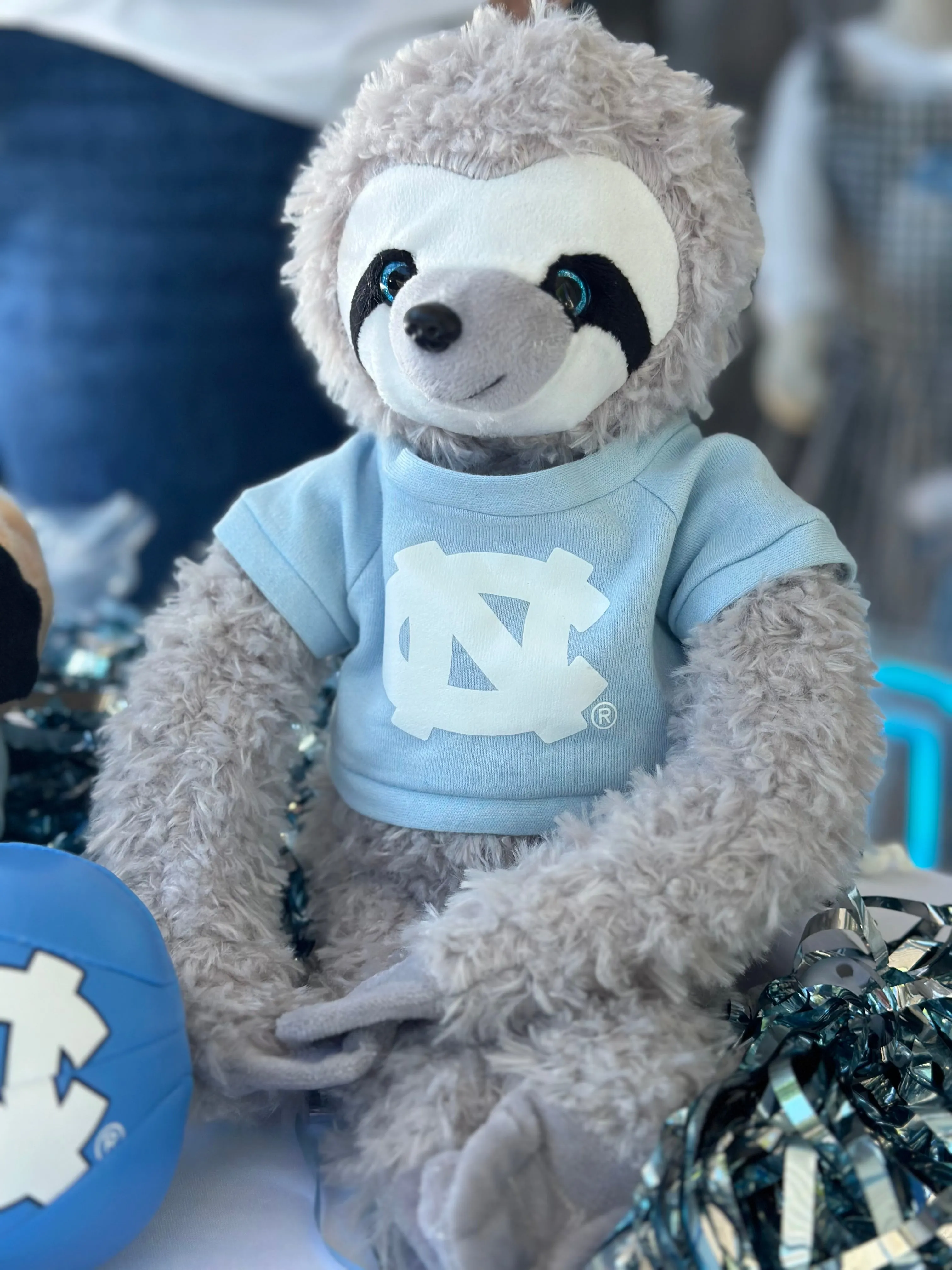 UNC Tar Heels Sloth Stuffed Animal 12