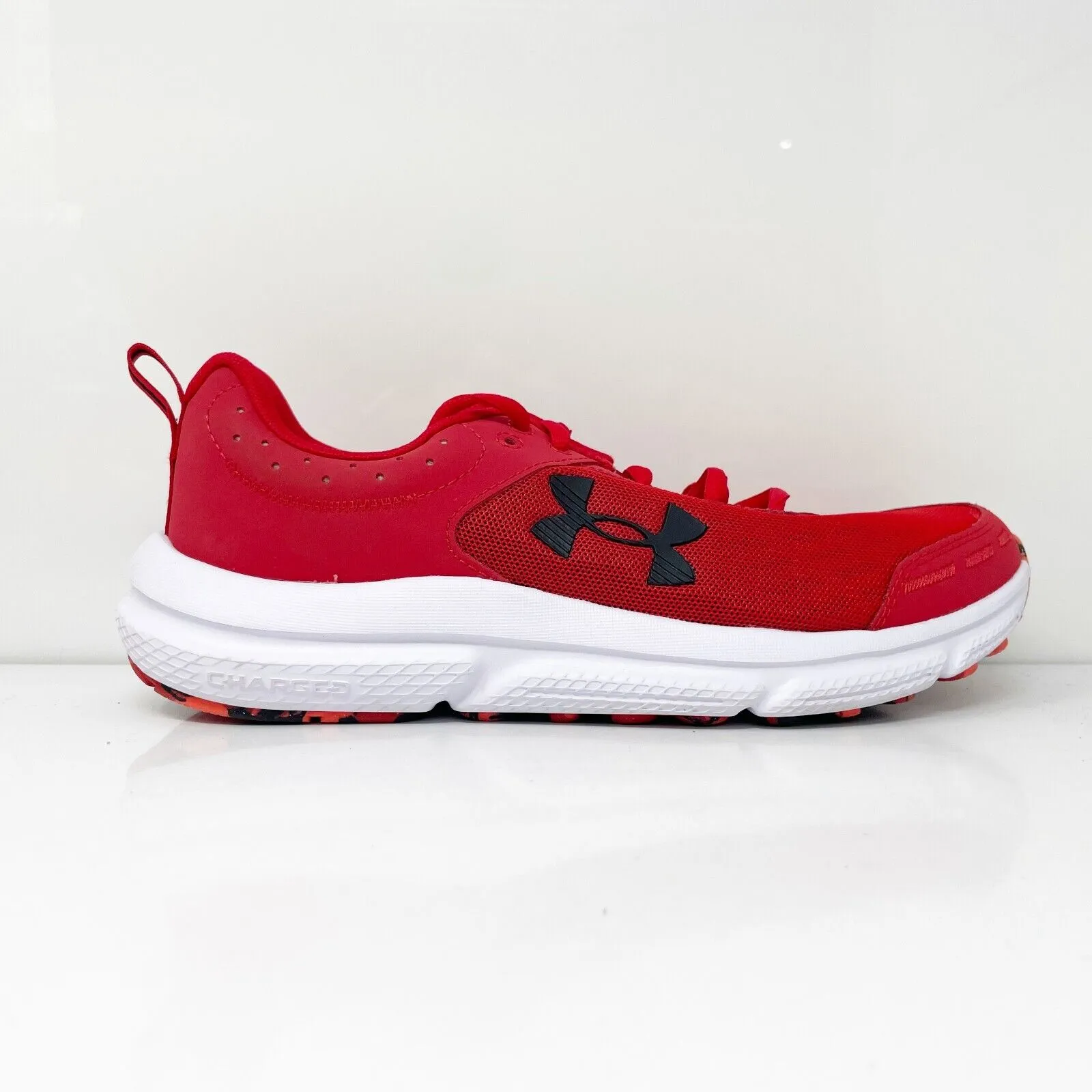 Under Armour Mens Charged Assert 10 3026175-600 Red Running Shoes Sneakers Sz 8