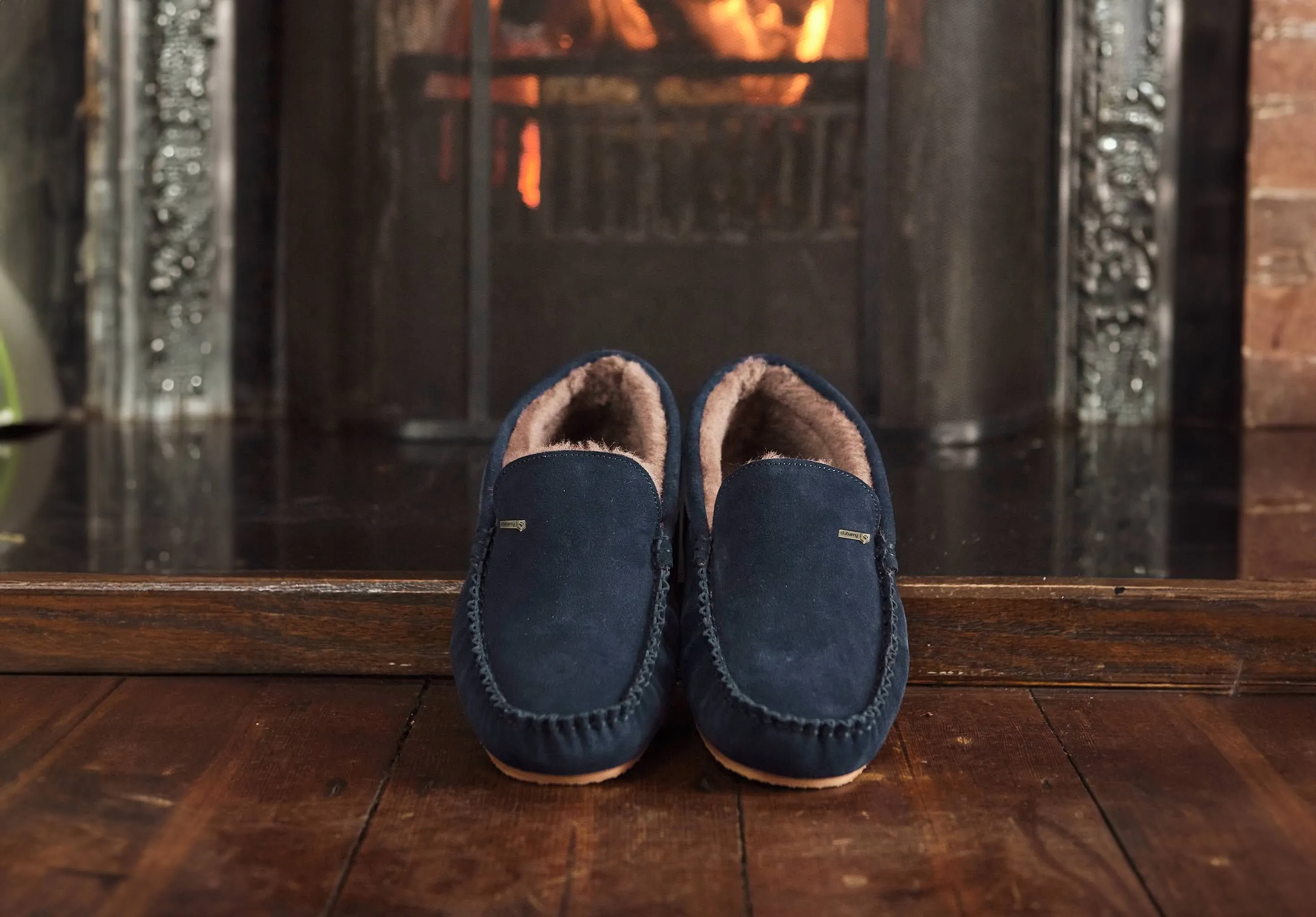 Ventry Men's Moccasin Slipper - French Navy