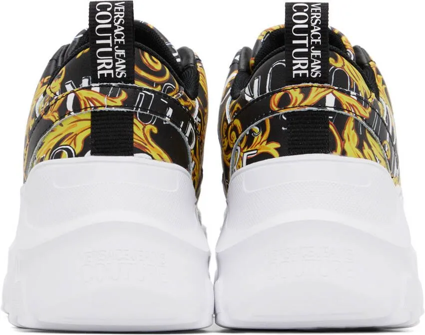 Versace Jeans Couture Black & Yellow Speedtrack Sneakers