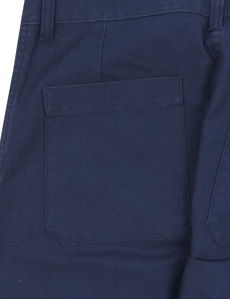 Vetra Weaved Workwear Trousers Navy