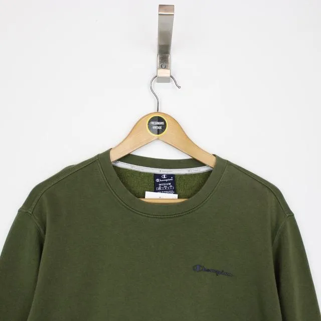 Vintage 00s Champion Green Sweatshirt Jumper