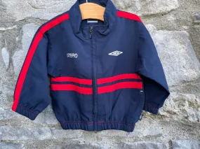 Vintage 1990s Umbro Navy Sports Jacket for Baby Boys 6-9 Months (68-74cm)