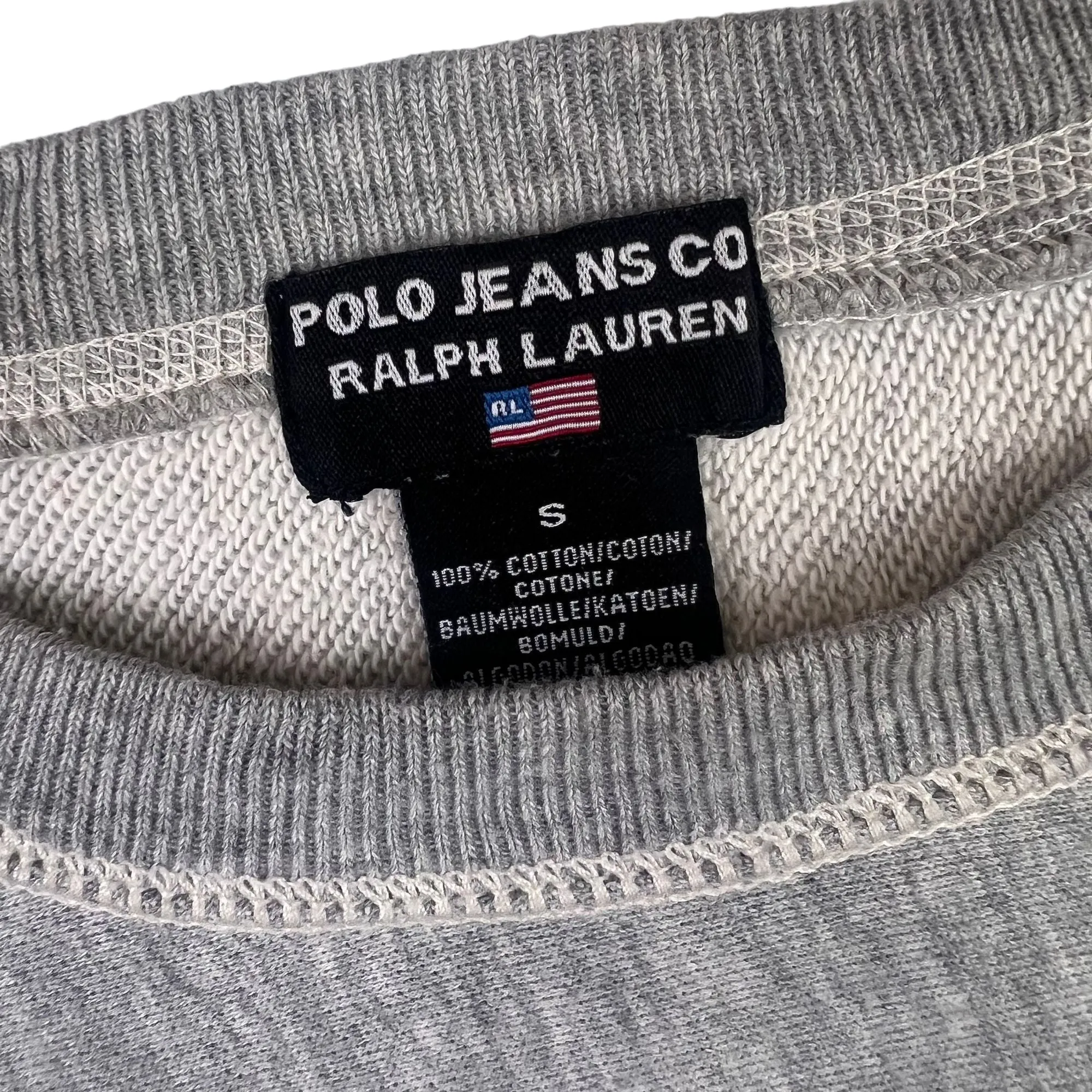 Vintage Ralph Lauren Polo Jeans Sweatshirt Grey