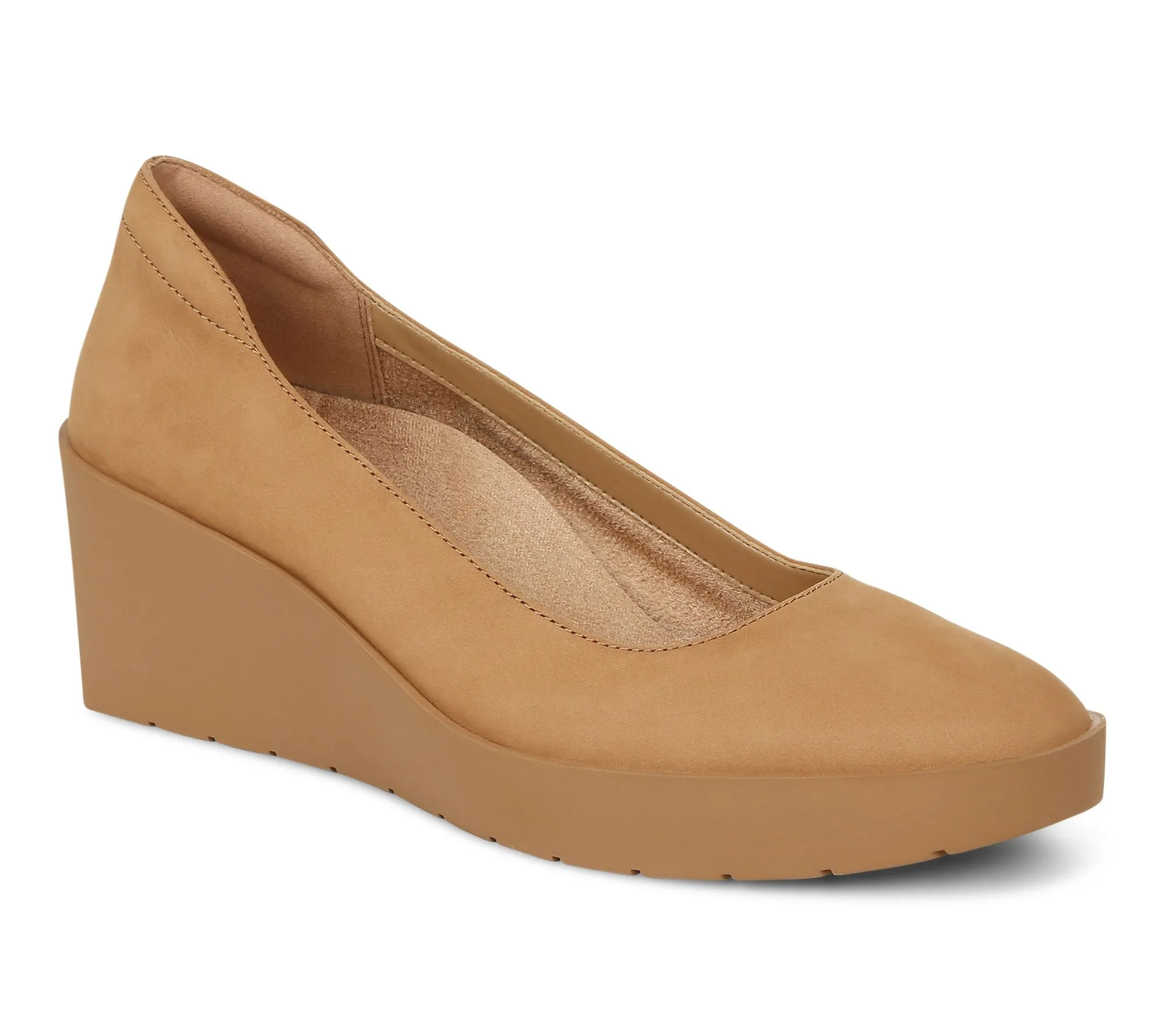 Sereno Nubuck Slip-On Wedges by Vionic