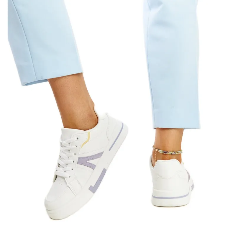 White sneakers with Zorica color